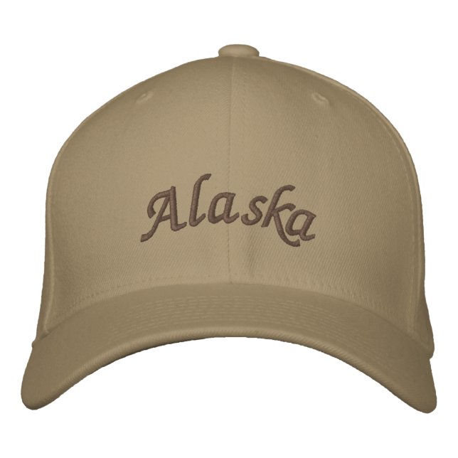 Brodée Casquette brodé de l'Alaska (Devant)