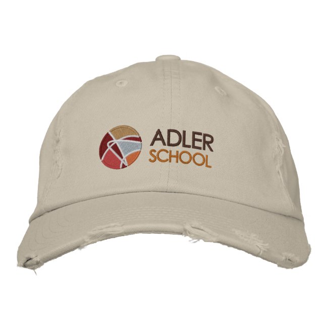Brodée Casquette brodé de l'école Adler 3 (Devant)