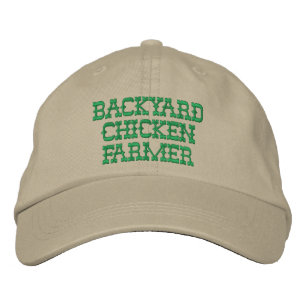 Brodée Casquette brodé de l'éleveur de poulets de jardin