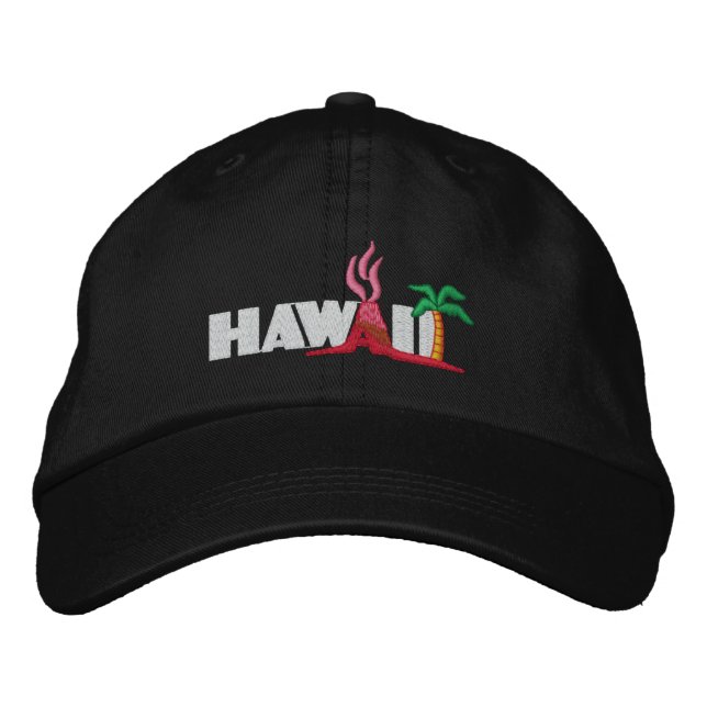 Brodée Casquette brodé de lune de miel hawaïenne (Devant)