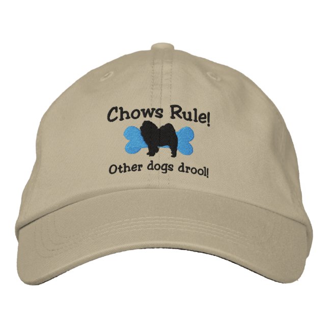 Brodée Casquette brodé de règle Chows (Devant)