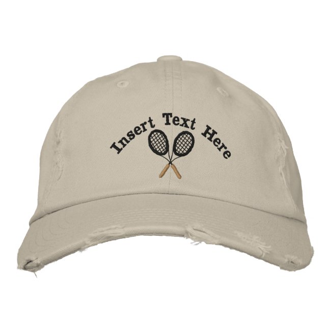 Brodée Casquette brodé de tennis (Devant)