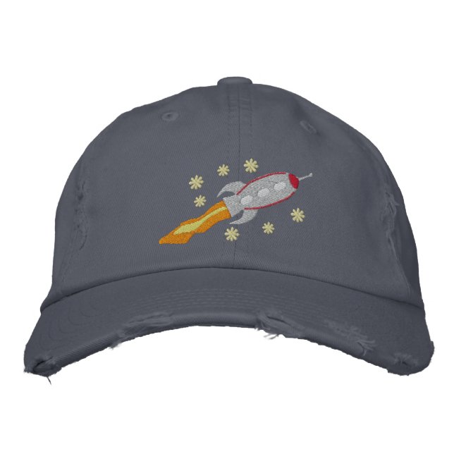 Brodée Casquette brodé de vaisseau spatial (Devant)