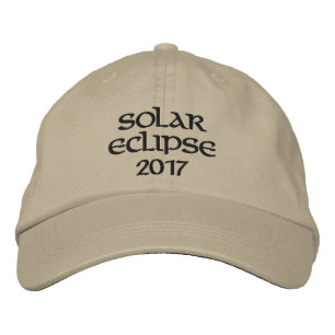 Brodée Casquette brodé d'éclipse solaire