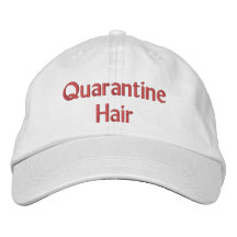 casquette brodé des cheveux de quarantaine