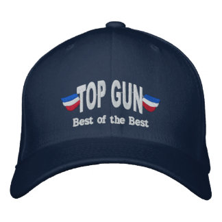 Brodée Casquette brodé du canon supérieur