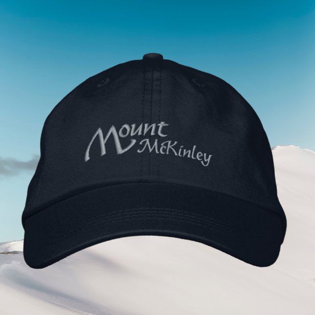 Brodée Casquette brodé du mont McKinley Denali Alaska (Créateur téléchargé)