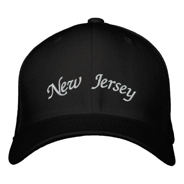 Brodée Casquette brodé du New Jersey (Devant)