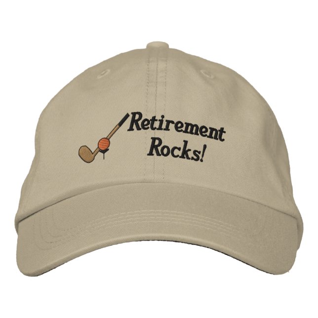 Brodée Casquette brodé du parcours de retraite (Devant)