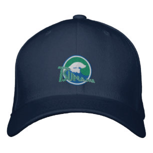 Brodée Casquette brodé du tsunami