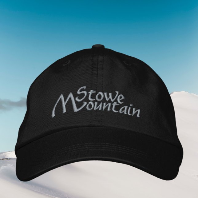 Brodée Casquette brodé du Vermont Stowe Mountain (Créateur téléchargé)