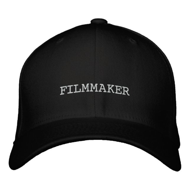 Brodée CASQUETTE brodé FILMMAKER - Customisé (Devant)