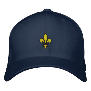 Brodée Casquette brodé Fleur De Lis