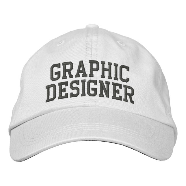 Brodée Casquette brodé Graphic Designer (Devant)