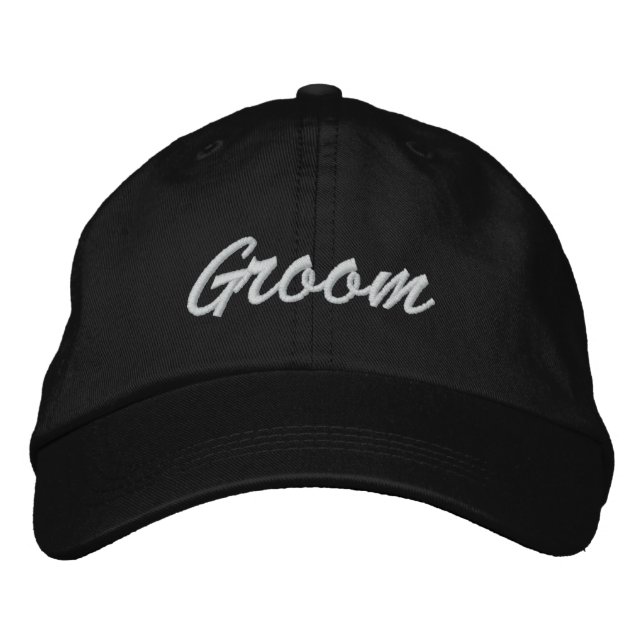 Brodée Casquette brodé Groom (Devant)