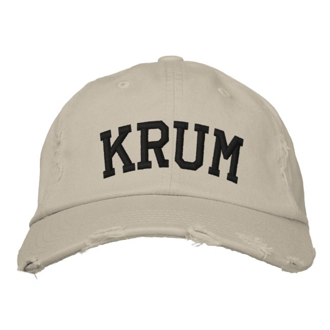 Brodée Casquette brodé Krum (Devant)
