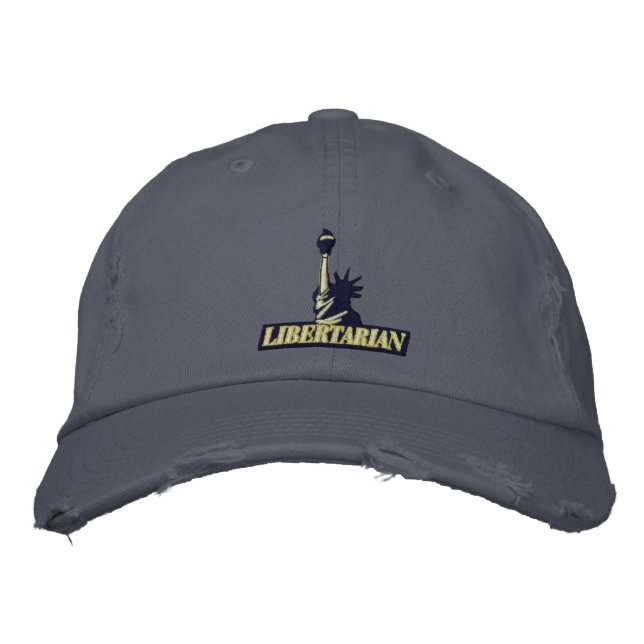 Brodée Casquette Brodé libertaire (Devant)