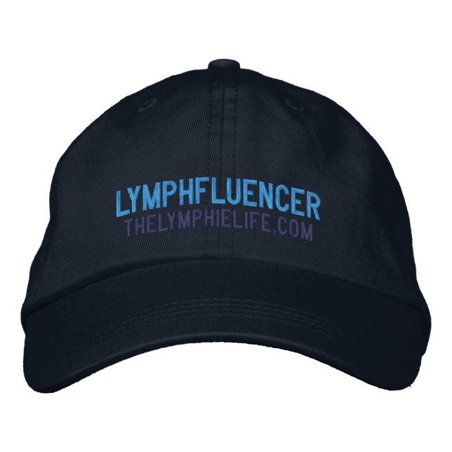 Brodée Casquette brodé "Lymphfluencer" (Devant)
