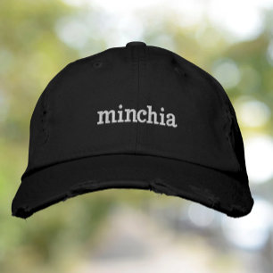 Brodée Casquette brodé Minchia