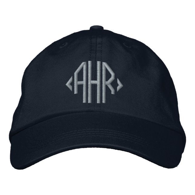 Brodée Casquette brodé monogramme classique (Devant)