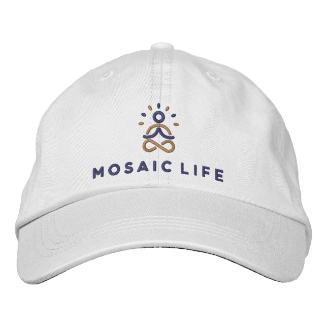Brodée Casquette brodé Mosaic Life (Devant)