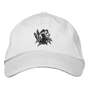 Brodée Casquette brodé Panda stylisé