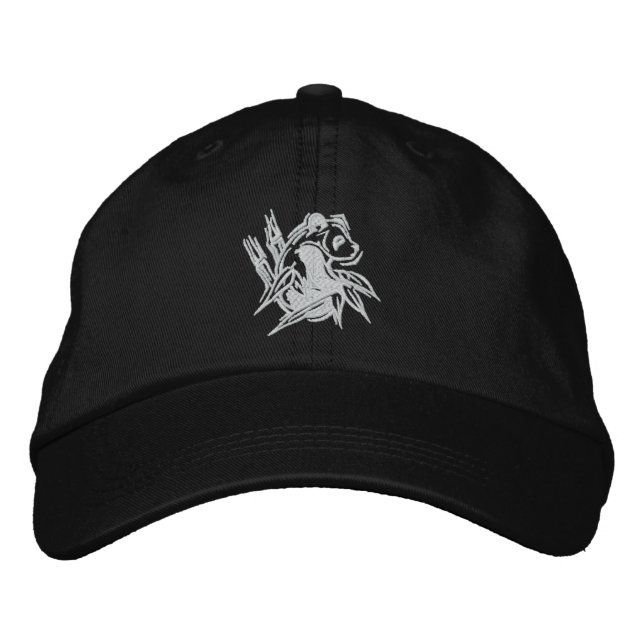 Brodée Casquette brodé Panda stylisé (Devant)