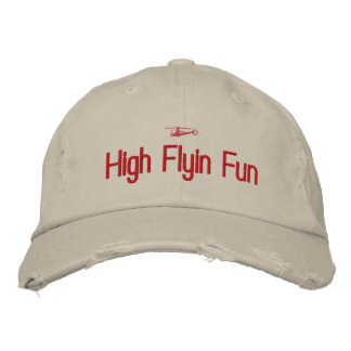 Brodée Casquette brodé par hélicoptère