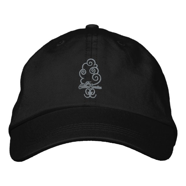Brodée Casquette brodé par logo de cc, noir (Devant)
