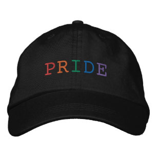 Brodée Casquette brodé par mot de fierté