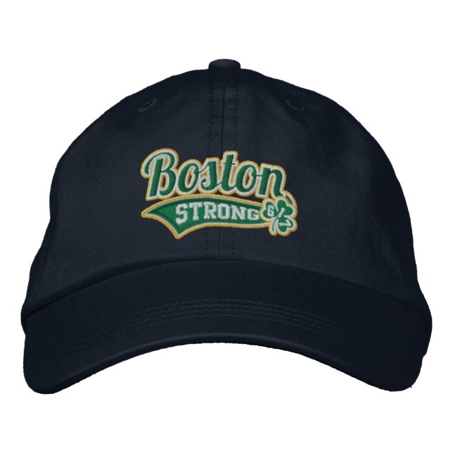 Brodée Casquette brodé par shamrock fort de stade de (Devant)