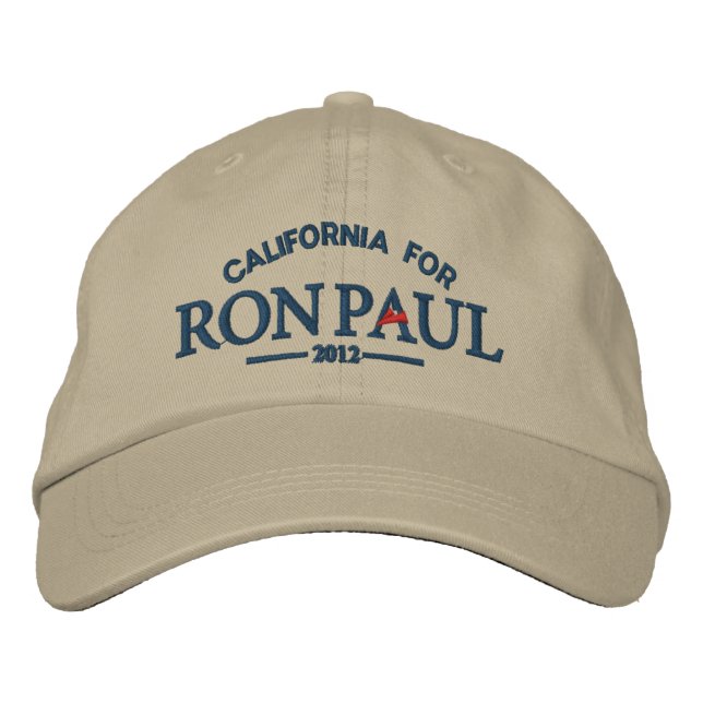 Brodée Casquette brodé personnalisable Ron Paul (Devant)
