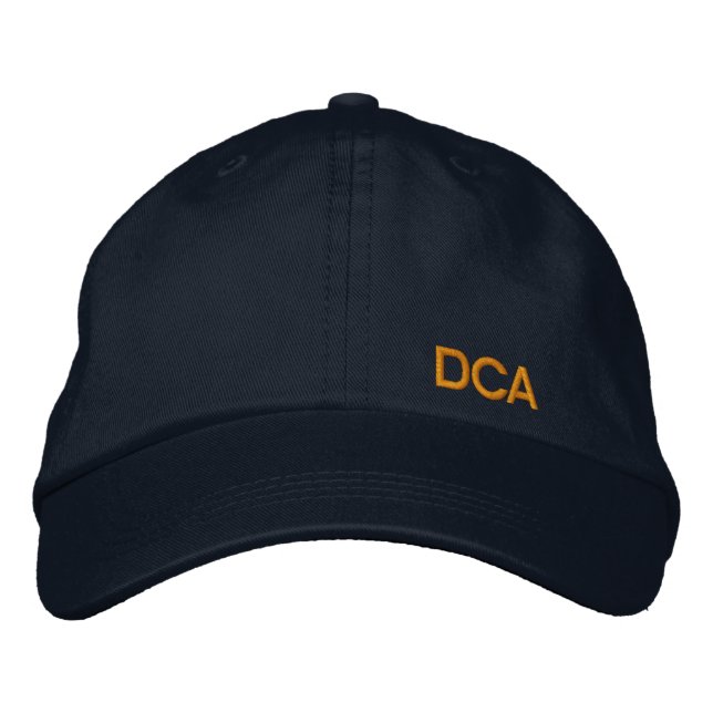 Brodée Casquette brodé personnalisé avec votre monogramme (Devant)