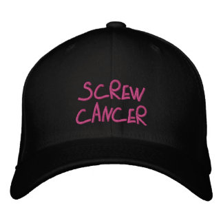 Brodée Casquette brodé pour le cancer de la vis
