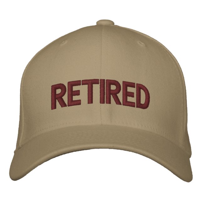 Brodée Casquette brodé retraité (Devant)