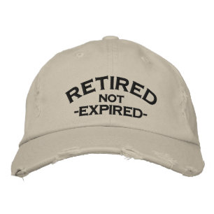 Brodée Casquette Brodé Retraité Non Expiré