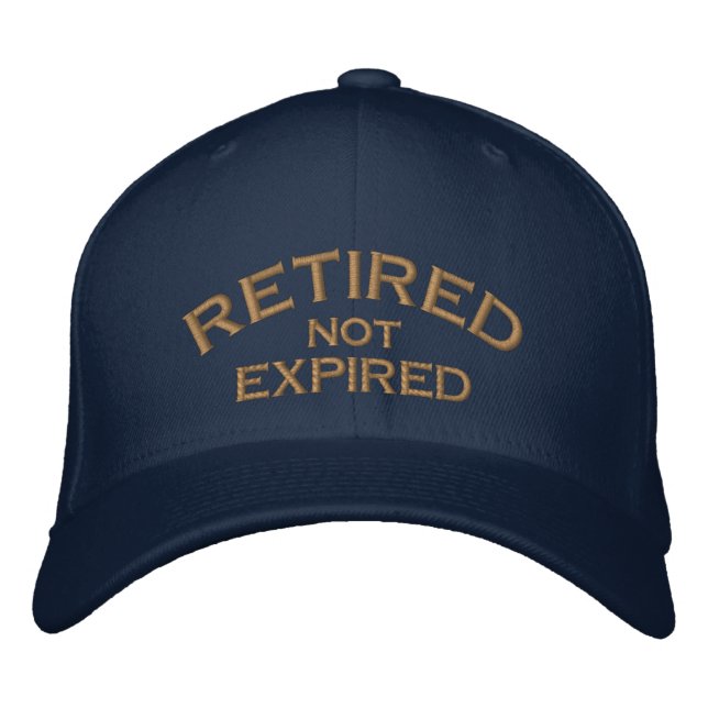 Brodée Casquette Brodé Retraité Non Expiré (Devant)