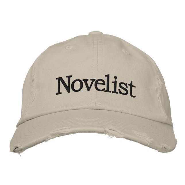 Brodée Casquette brodé romancier pour romanciers (Devant)