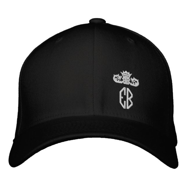 Brodée Casquette brodé royal de bouledogue anglais (Devant)