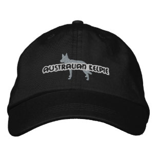 Brodée Casquette brodé Silhouette Australian Kelpie