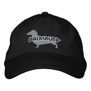 Brodée Casquette brodé Silhouette Dachshund