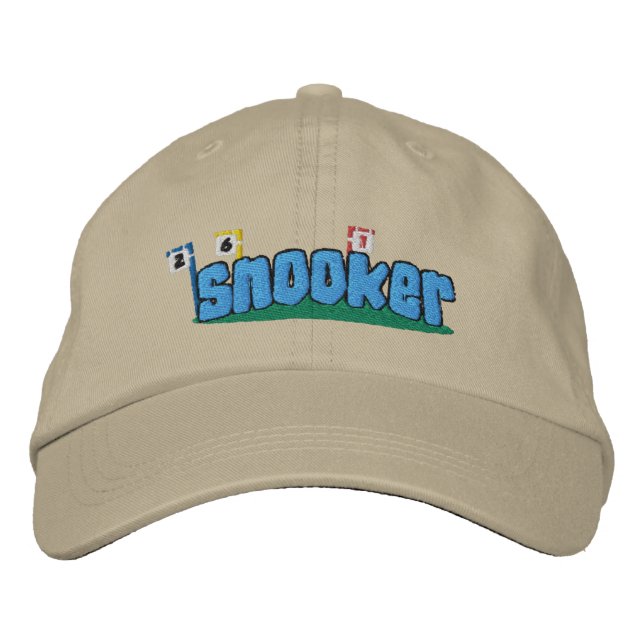 Brodée Casquette brodé Snooker (Devant)