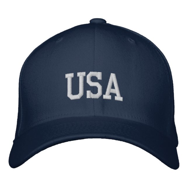 Brodée Casquette brodé USA (Devant)