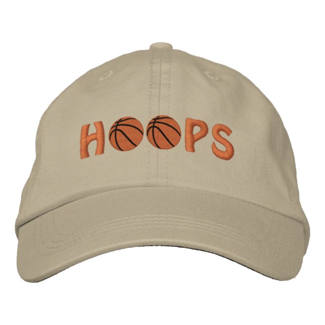 Brodée Casquette Brodee Cercles de Basket (Devant)