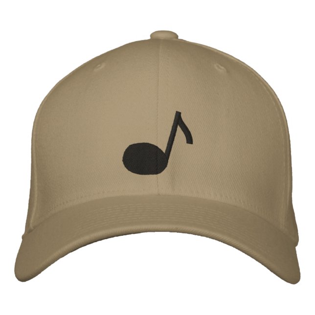 Brodée Casquette Brodee de Note de Musique (Devant)