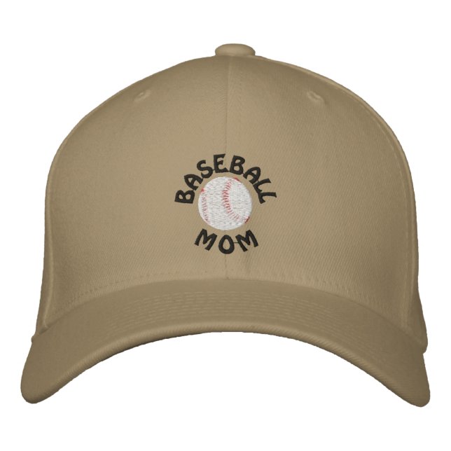 Brodée Casquette Brodee Maman de Baseball (Devant)