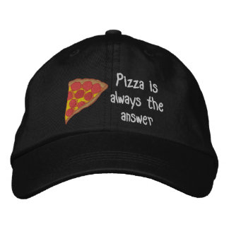 Brodée Casquette Brodee pour Amateurs de Pizza
