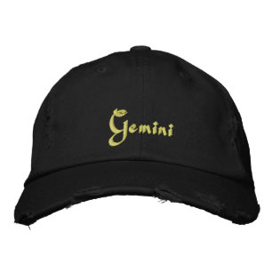 Brodée Casquette / Casquette brodé Gemini Zodiac