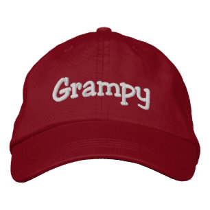 Brodée Casquette Casquette de baseball brodé Grampy   Rou