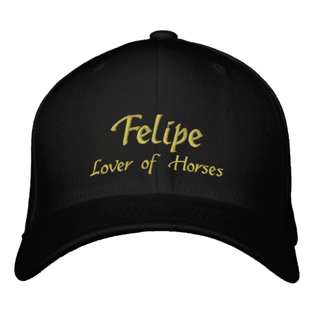 Brodée Casquette / Casquette de nom Felipe (Devant)